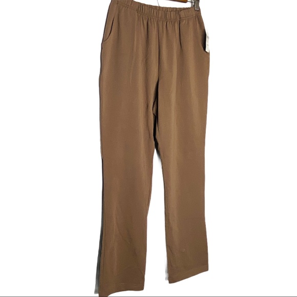 L.L. Bean Pants & Jumpsuits Ll Bean Brown Elastic Pants Womens Size